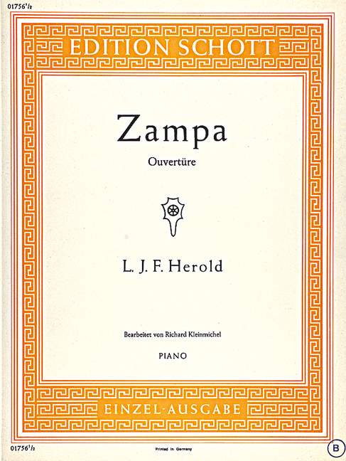 Zampa (1831) Ouvertüre  für Klavier  