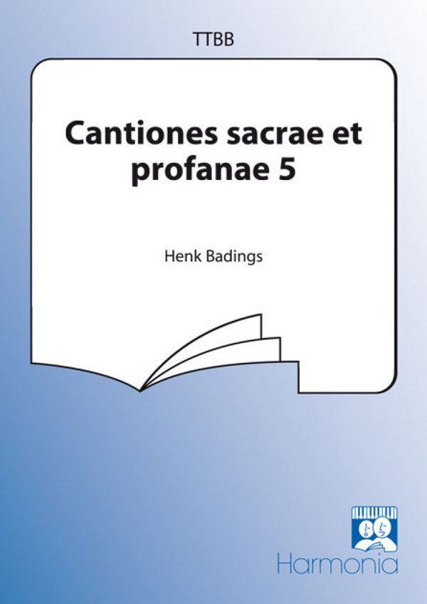 Cantiones sacrae et profanae vol.5  für Männerchor, Partitur  Badings, Henk, Ed.