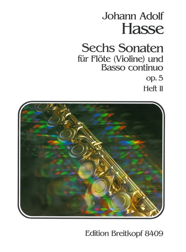 6 Sonaten op.5 Band 2 (Nr.4-6)  für Flöte und Bc  