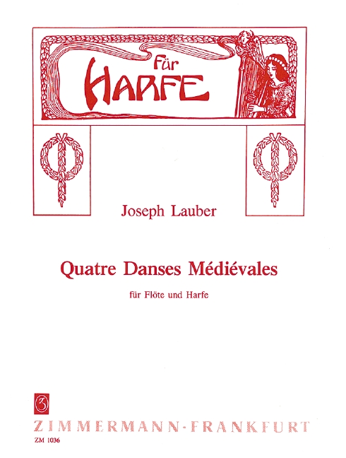 4 danses medievales op.45  für Flöte und Harfe  