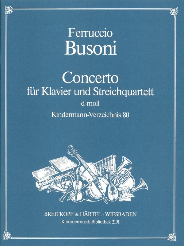 Concerto d-Moll  für Klavier und Streichquartett  Partitur und Stimmen