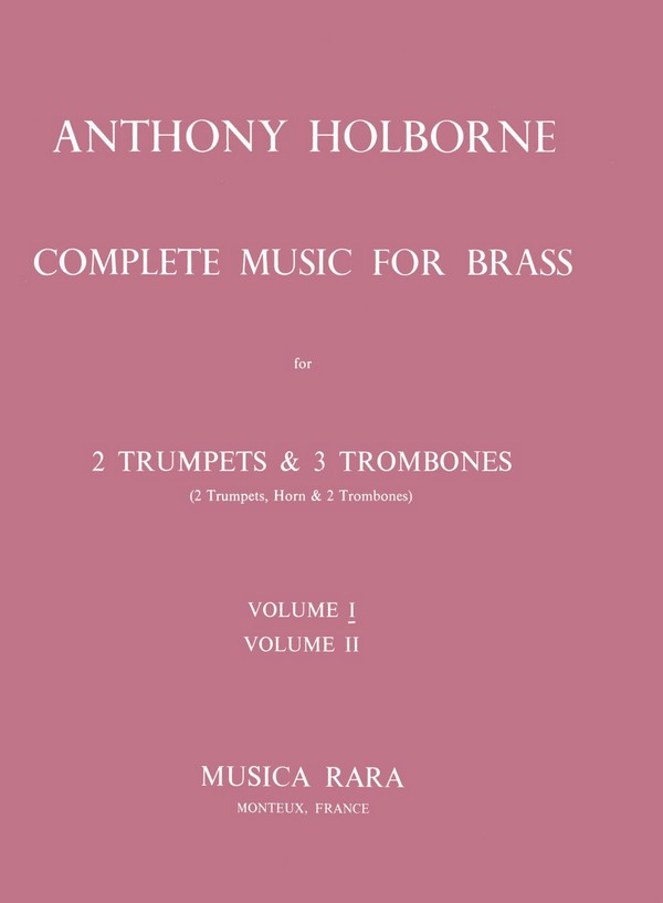 Complete Music for Brass Vol.1  for 2 trumpets and 3 trombones  Partitur und Stimmen