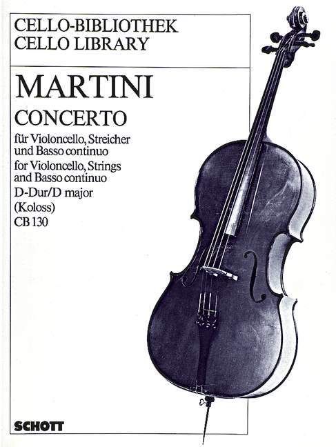 Concerto D-Dur  für Violoncello, Streicher und Basso continuo  Klavierauszug mit Solostimme