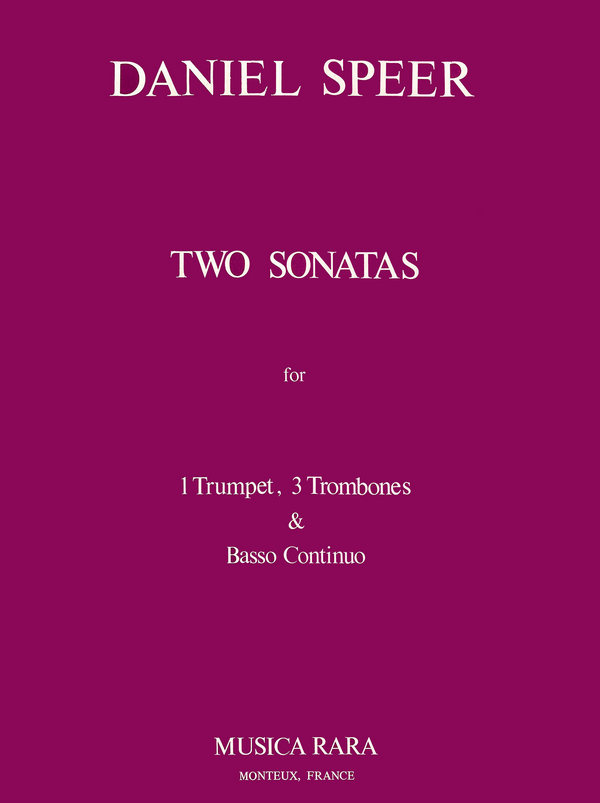 Two Sonatas  for trumpet, 3 trombones and Bc  Partitur und Stimmen