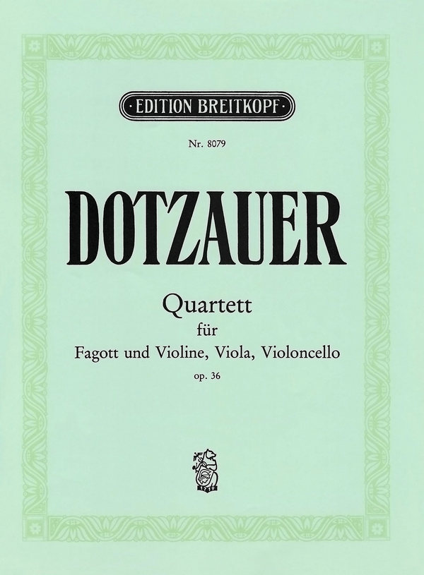 Quartett op.36  für Fagott und Streichtrio  Stimmen