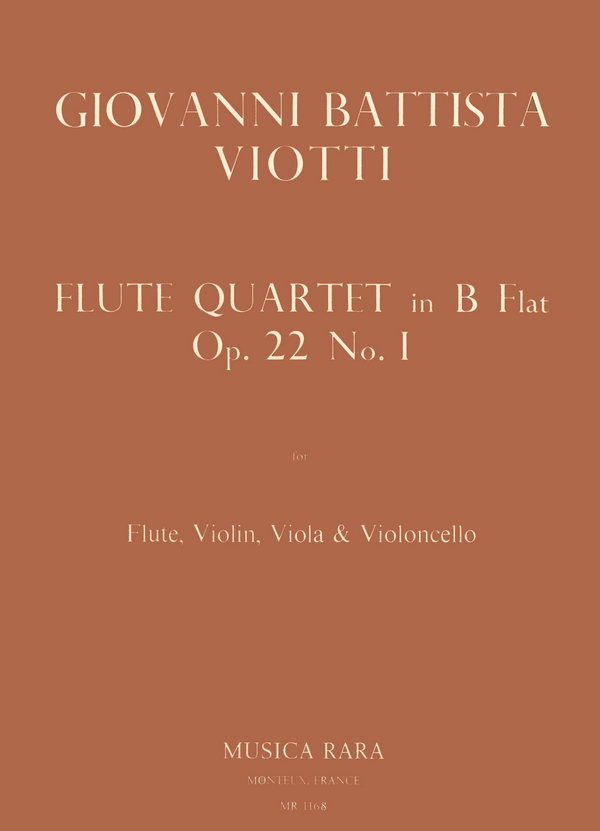 Quartett B-Dur op.22,1  für Flöte und Streichtrio  Stimmen