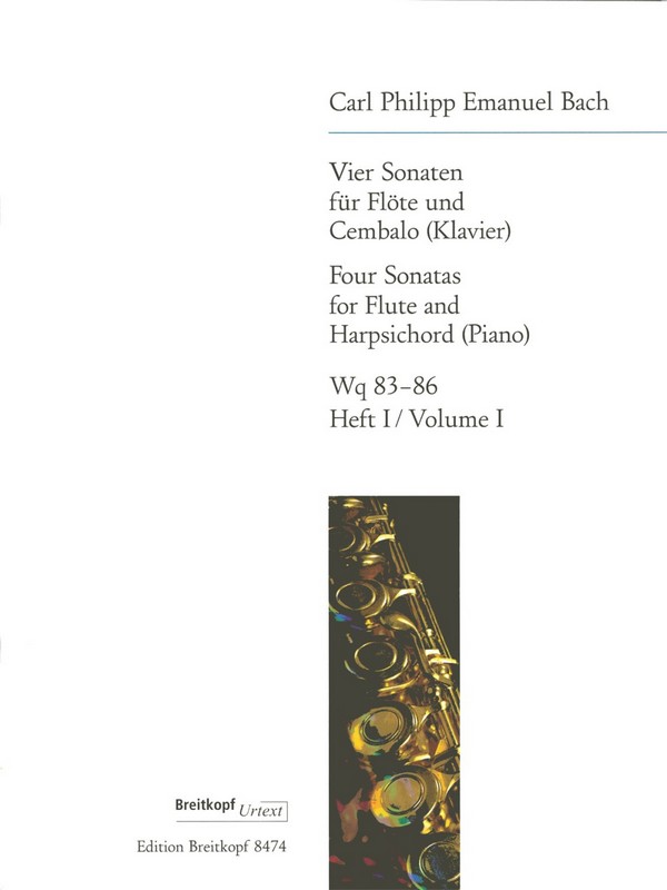 4 Sonaten WQ83-86  für Flöte und Klavier  