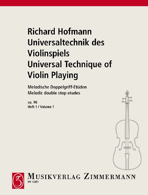 Melodische Doppelgriff-Etüden op.96 Band 1  für Violine  