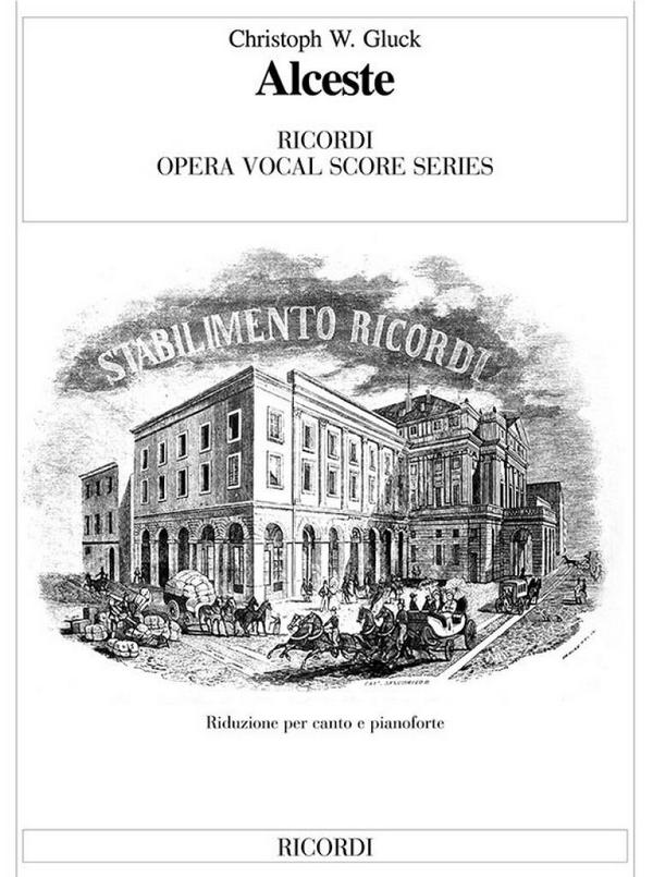 Alceste opera  Klavierauszug brosch. (it)  