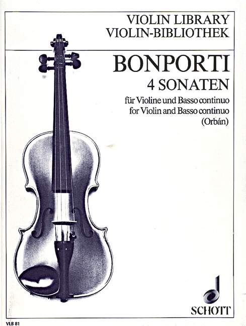 4 Sonaten op. 12  für Violine und Basso continuo  