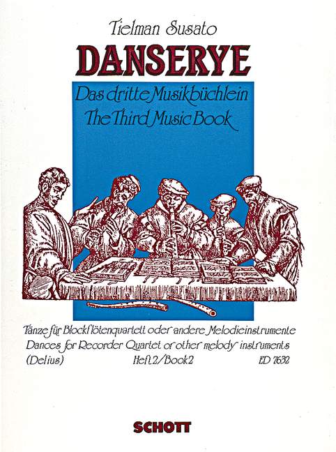 Danserye Band 2  für Blockflöten-Quartett oder andere Melodie-Instrumente  Spielpartitur