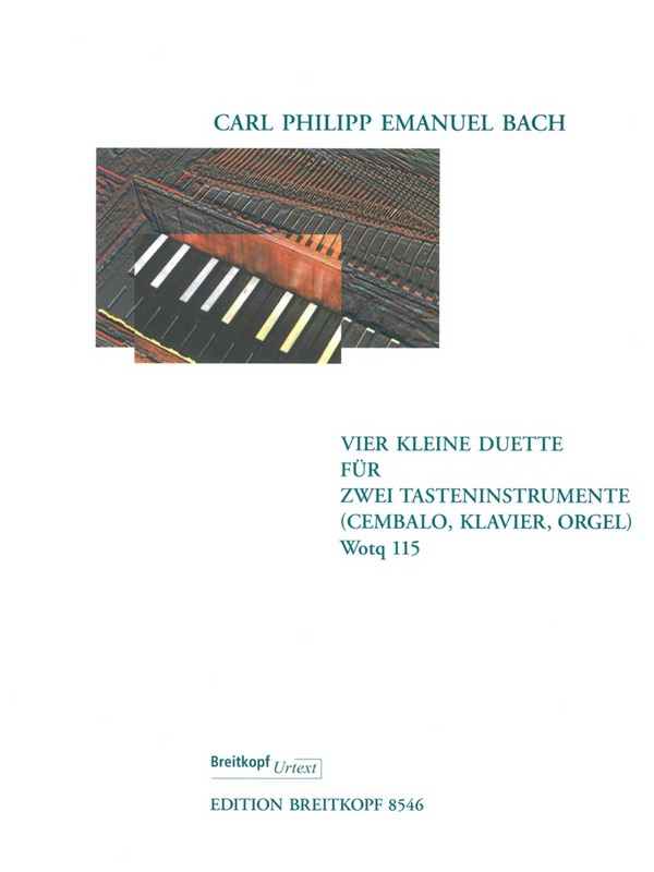 4 kleine Duette WQ115  für 2 Klaviere zu 4 Händen  2 Partituren