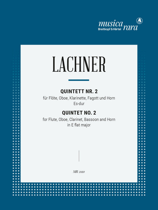 Quintet no.2 in E flat major  for flute, oboe, clarinet, bassoon and horn  score and parts