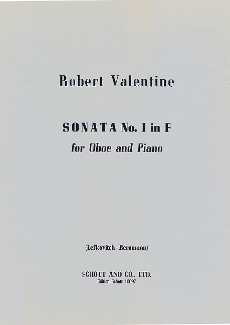 Sonata f major No.1  for oboe and piano  