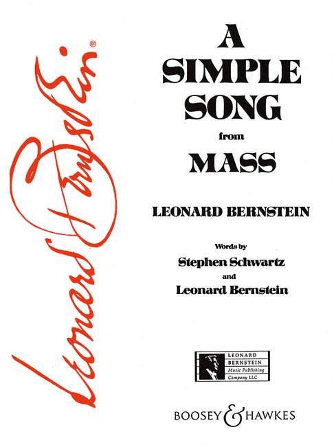 A simple Song from Mass  for voice and piano  