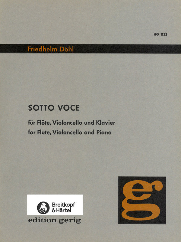 Sotto voce  für Flöte, Cello und Klavier  