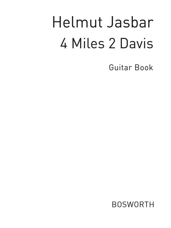 4 Miles 2 Davis  for guitar  