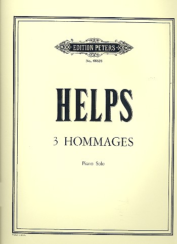 3 Hommages  for piano solos  