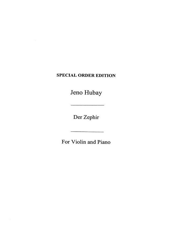 Der Zephir op.30,5 für Violine  und Klavier  