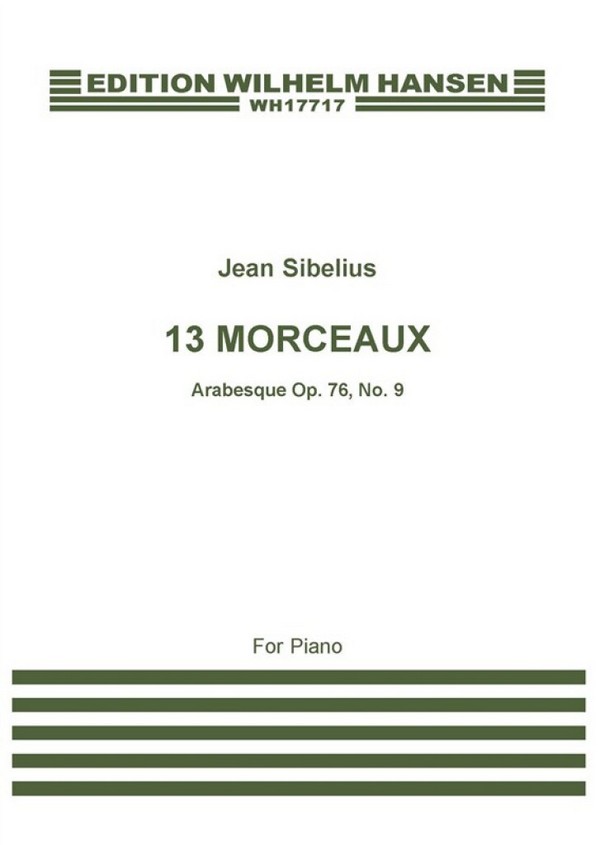 Arabesque op.76,9 pour piano  13 morceaux nr.9  