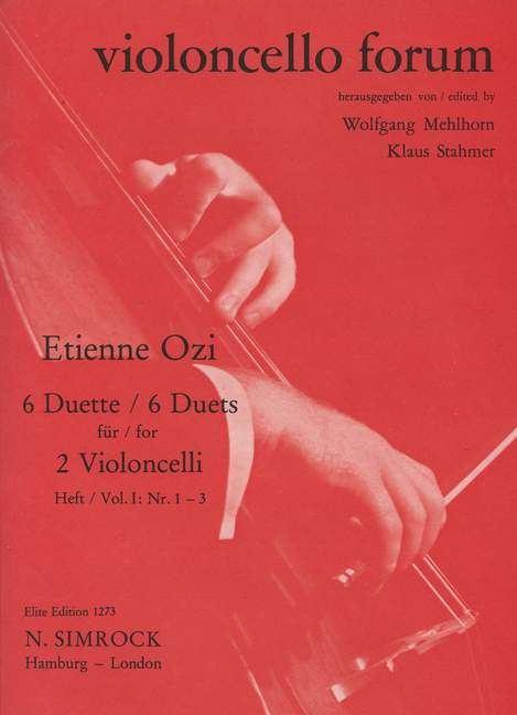 6 Duette Band 1 (Nr.1-3)  für 2 Violoncelli  Stimmen