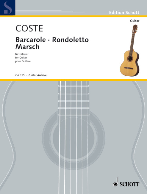Barcarole, Rondoletto und Marsch  für Gitarre  