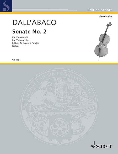 Sonate F-Dur Nr.2  für 2 Violoncelli  Spielpartitur