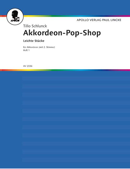 Akkordeon Pop Shop Band 1 - leichte Stücke  für Akkordeon (mit 2. Stimme)  