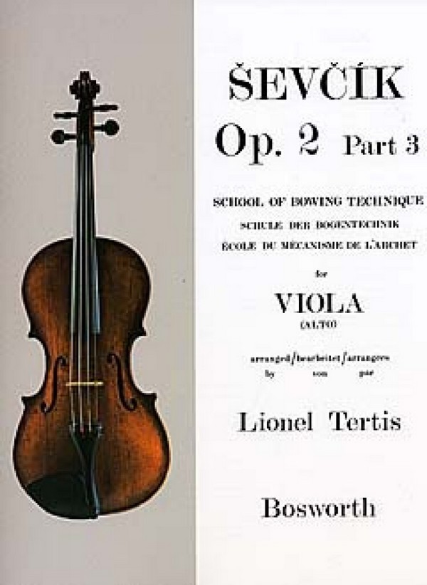 Schule der Bogentechnik op.2,3  für Viola  