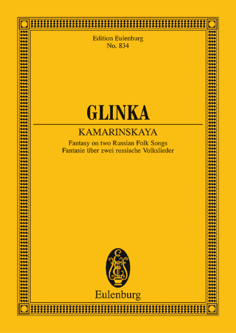 Kamarinskaja - Fantasy on two russian folk songs  für Orchester  pocket score
