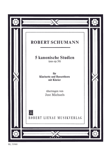 5 kanonische Studien aus op.56  für Klarinette, Bassetthorn und Klavier  