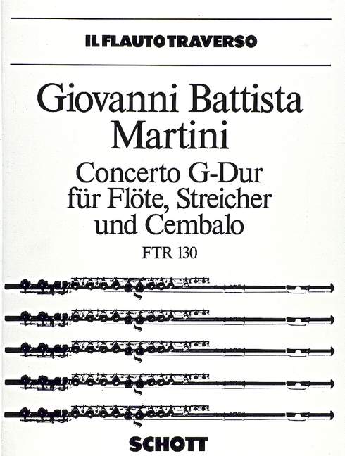 Concerto G-Dur  für Flöte, Streicher und Cembalo  Klavierauszug mit Solostimme