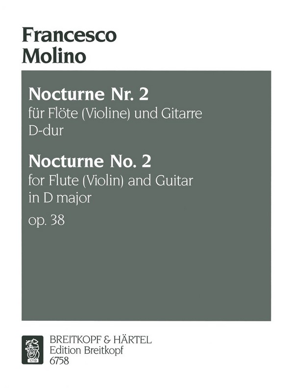 Nocturne D-Dur Nr.2 op.38  für Flöte und Gitarre  