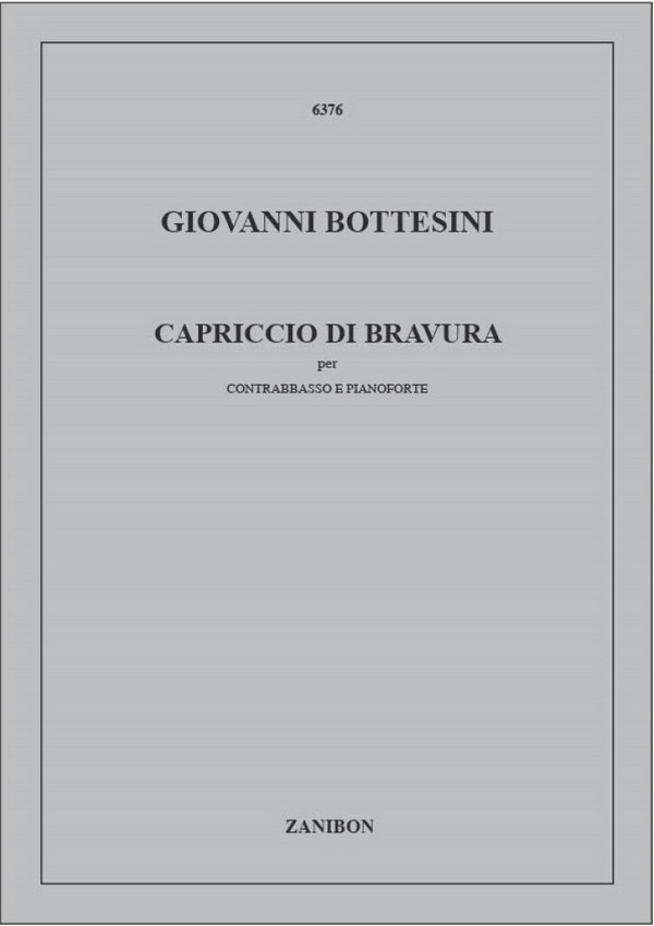Capriccio di bravura A-Dur  für Kontrabass und Klavier  