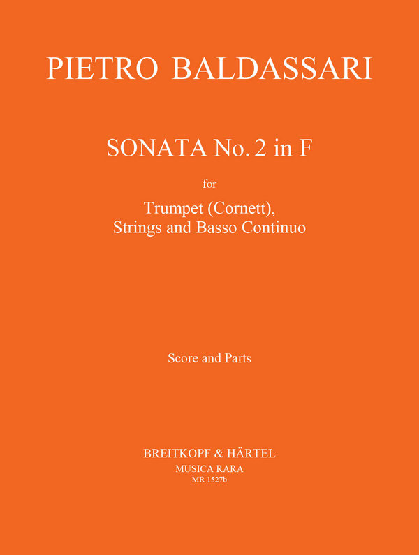Sonate F-Dur Nr.2  für Trompete, Streicher und Bc  Partitur und Stimmen