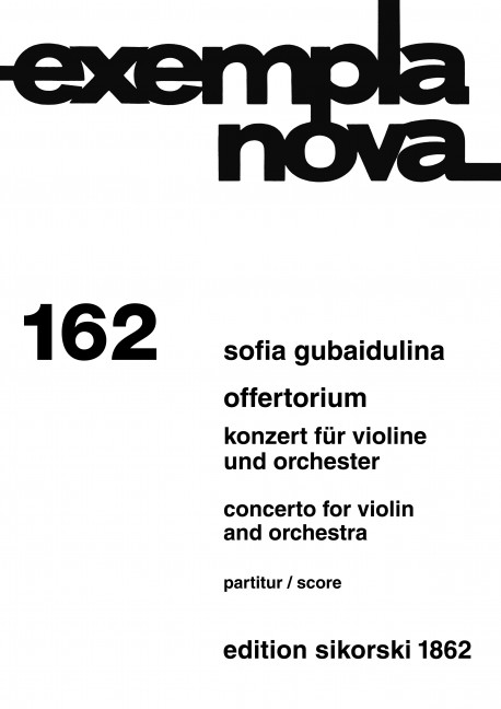Offertorium Konzert für  Violine und Orchester  Partitur