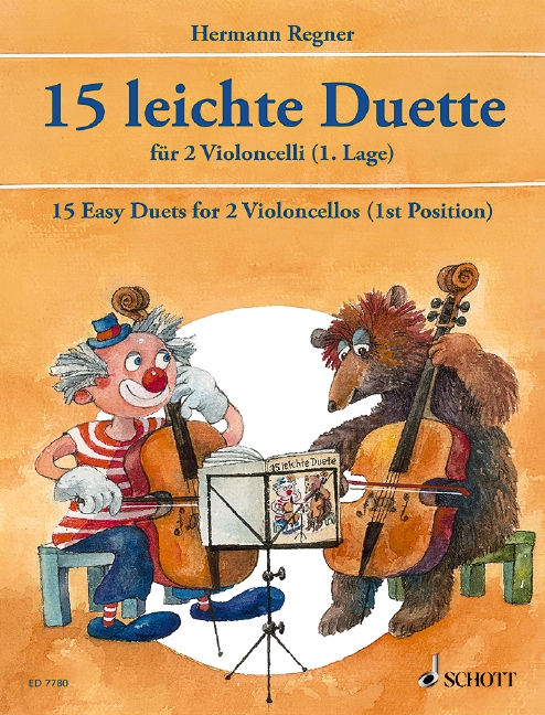 15 leichte Duette  für 2 Violoncelli  Spielpartitur