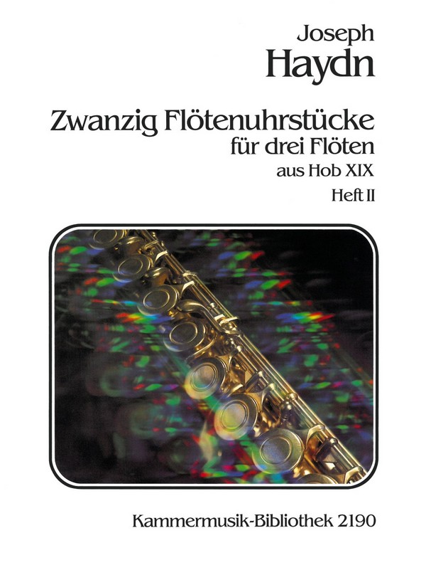 20 Flötenuhrstücke aus Hob.XIX Band 2  für 3 Flöten  