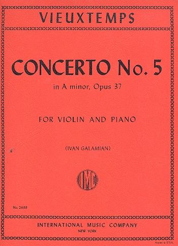 Concerto a minor op.37 no.5  for violin and piano  