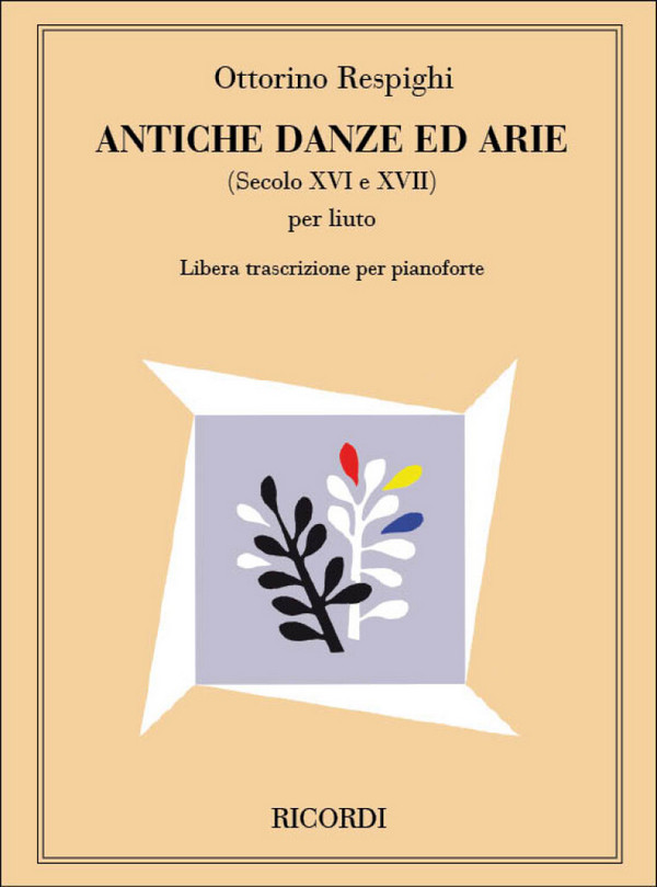 Antiche danze ed arie  pianoforte (Original für Laute)  