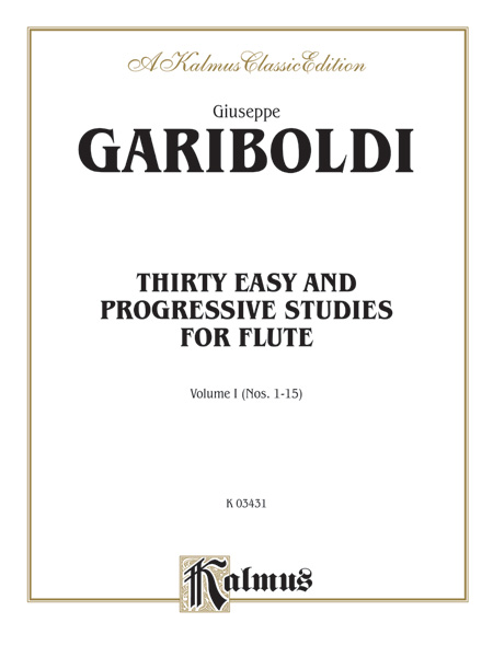 30 easy and progressive Studies  vol.1 (nos.1-15) for flute  