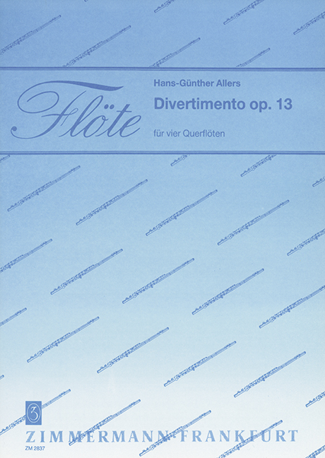 Divertimento op.13  für 4 Flöten  Partitur und Stimmen