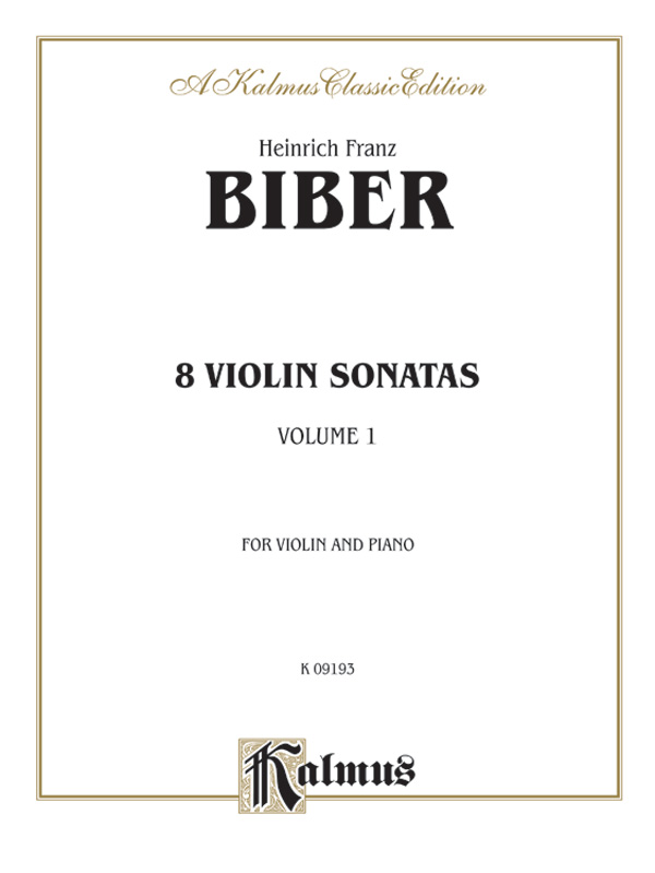 8 sonatas  for violin and bc  