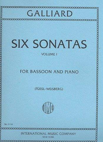 6 Sonatas vol.1 (nos.1-3)  for bassoon and piano  