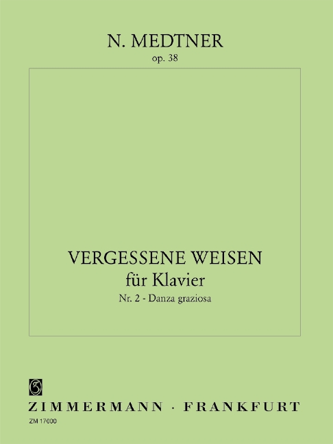 Danza graciosa op.38,2  für Klavier  Vergessene Weisen Nr.2