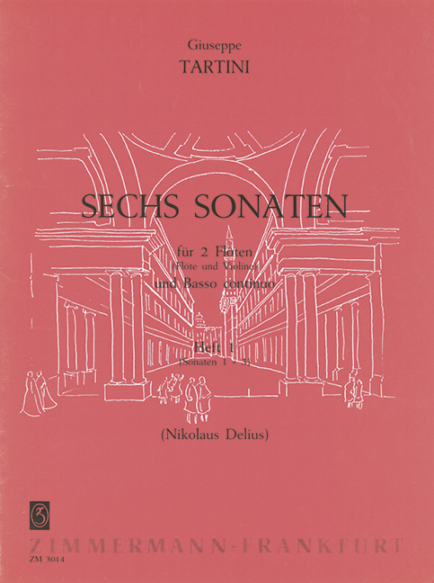 6 Sonaten Band 1 (Nr.1-3)  für 2 Flöten (Flöte und Violine)  und Bc