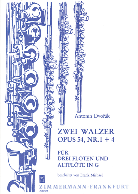 2 Walzer aus op.54  für 3 Flöten und Altflöte in G  