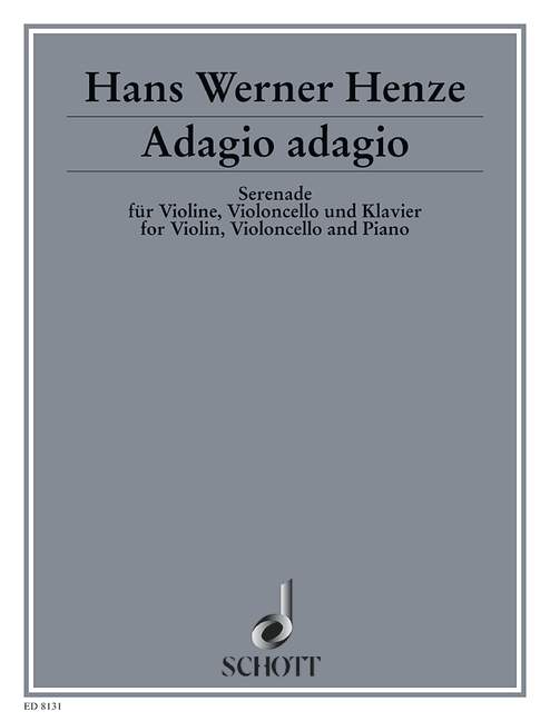 Adagio adagio  für Klaviertrio  Partitur und Stimmen