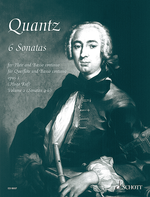6 Sonaten op.1 Band 2 (Nr.4-6)  für Flöte und Klavier  