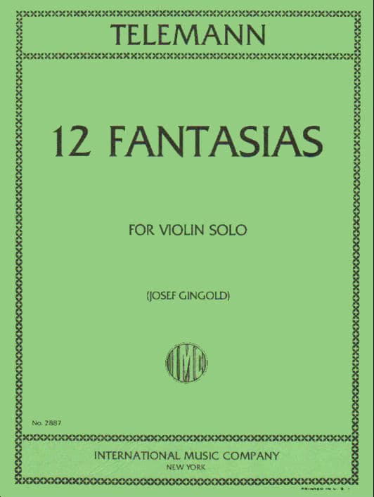 12 Fantasias  for violin solo  